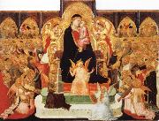 Ambrogio Lorenzetti Madonna with Angels and Saint oil painting artist